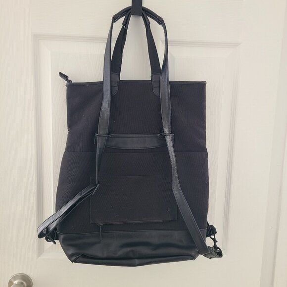 Beis Black Convertible Backpack Crossbody Travel Bag main image 8